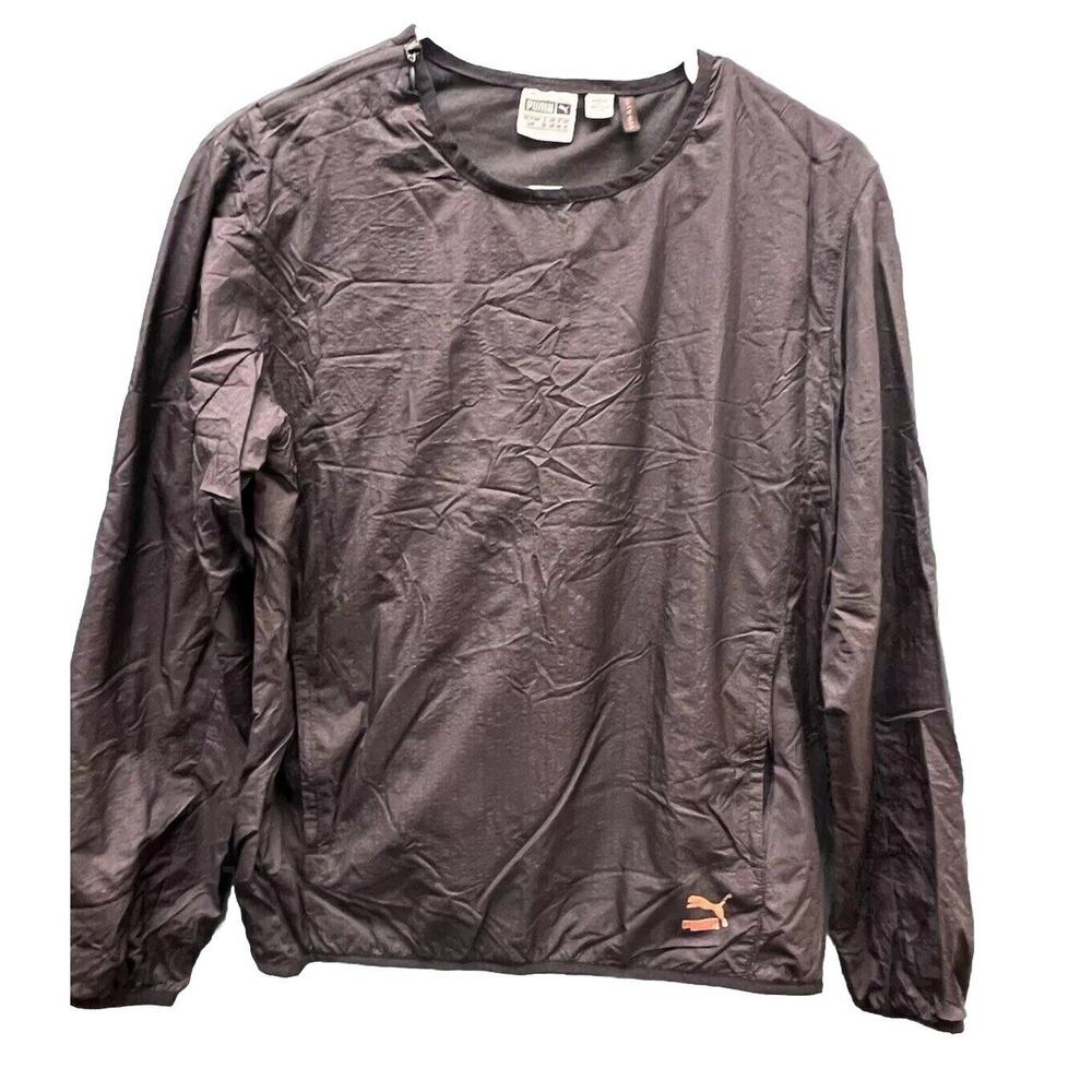 Puma Men’s Small Nylon Soft Shell Cotton Poly Lined Eco Embossed Sweatshirt